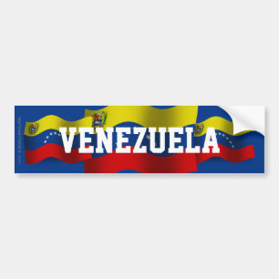 Adesivo Para Carro Bandeira de ondulação de Venezuela