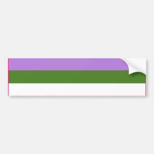 Adesivo Para Carro Bandeira de orgulho genderqueer