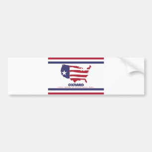 Adesivo Para Carro Bandeira de Oxnard (Califórnia)