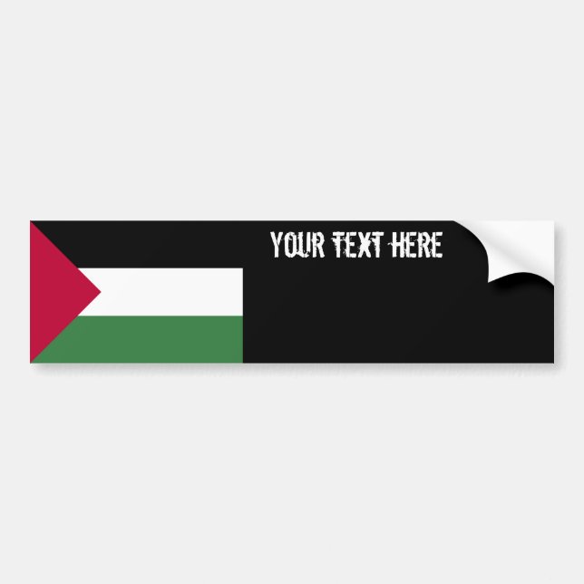 Adesivo Para Carro Bandeira de Palestina (Frente)