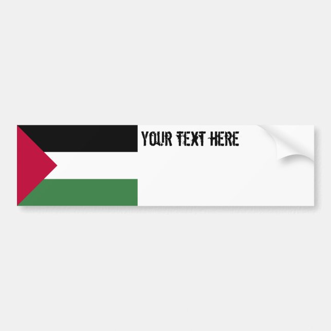 Adesivo Para Carro Bandeira de Palestina (Frente)