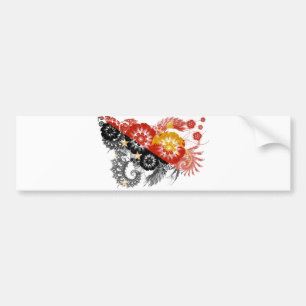 Adesivo Para Carro Bandeira de Papuá-Nova Guiné