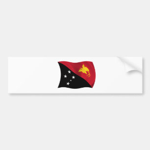 Adesivo Para Carro Bandeira de Papuá-Nova Guiné