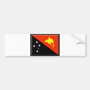 Adesivo Para Carro Bandeira de Papuá-Nova Guiné