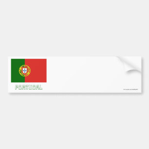 Adesivo Para Carro Bandeira de Portugal com nome