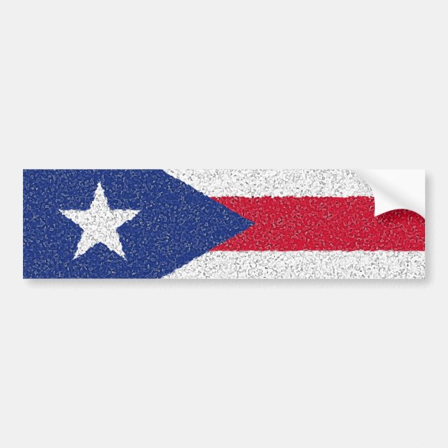 ADESIVO PARA CARRO BANDEIRA DE PUERTO RICO (Frente)