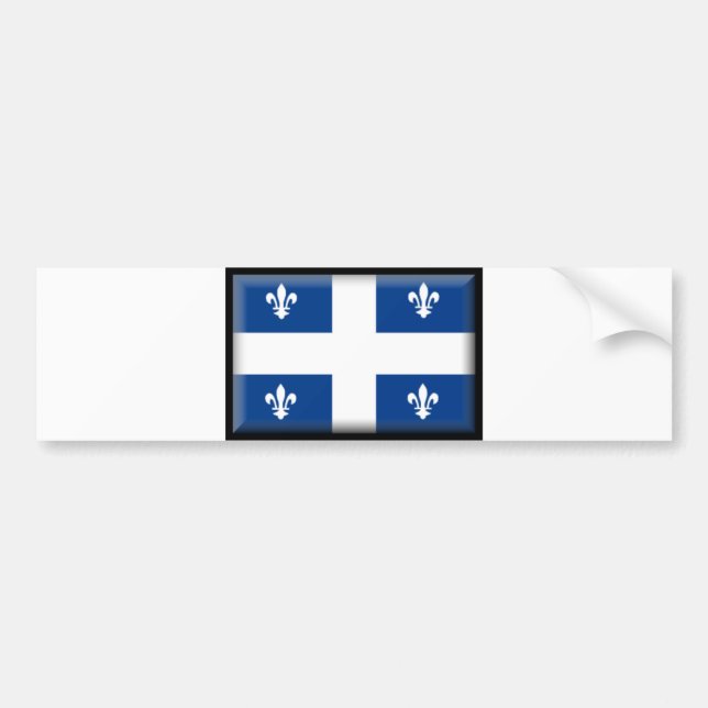 Adesivo Para Carro Bandeira de Québec (Frente)