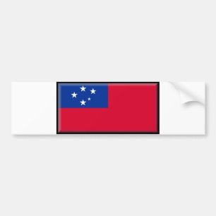 Adesivo Para Carro Bandeira de Samoa