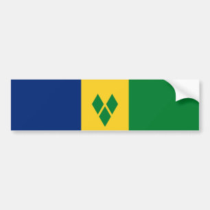 Adesivo Para Carro Bandeira de São Vicente