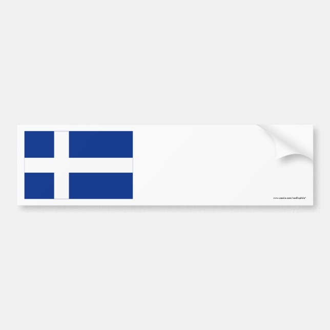 Adesivo Para Carro Bandeira de Shetland (Frente)