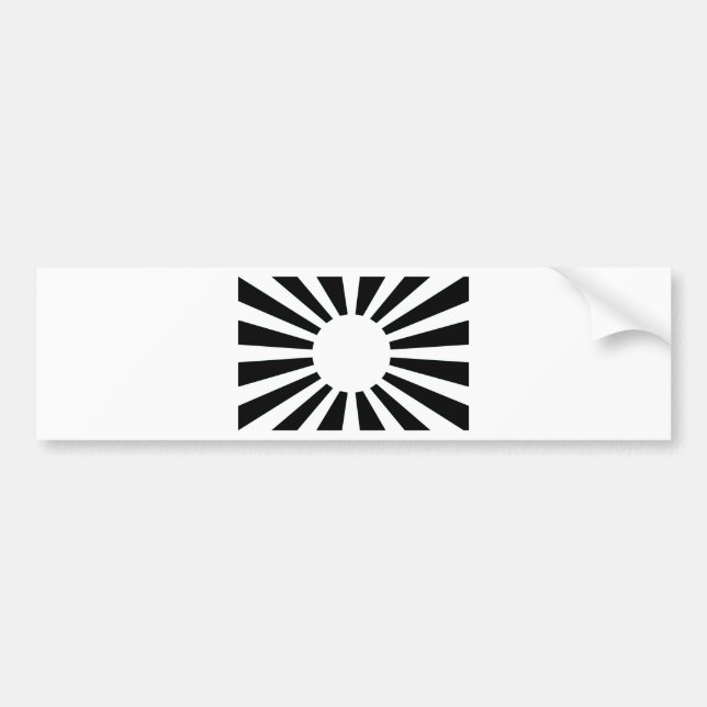 Adesivo Para Carro Bandeira de Sun de ascensão de Japão (Frente)