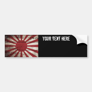 Adesivo Para Carro Bandeira de Sun de ascensão de Japão na grão de