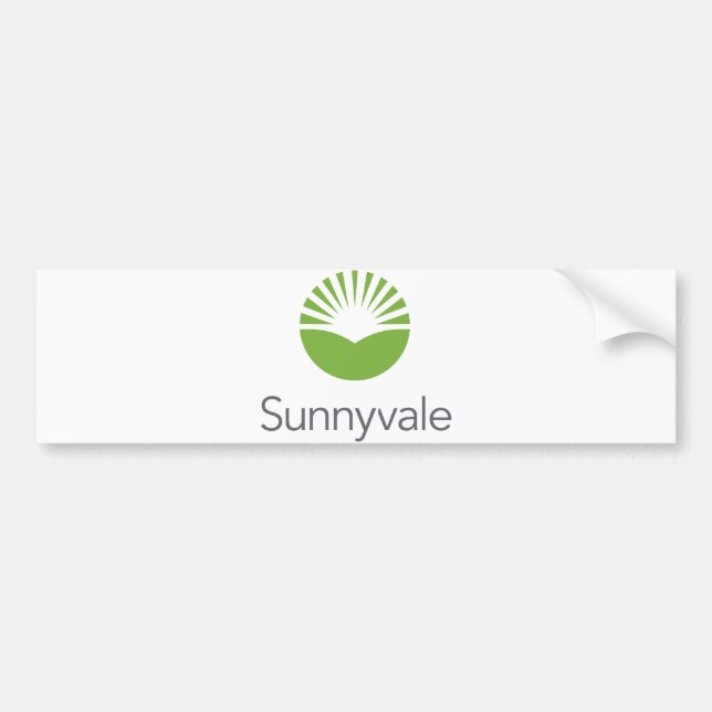 Adesivo Para Carro Bandeira de Sunnyvale (Califórnia) (Frente)