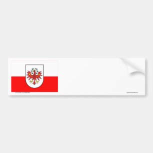 Adesivo Para Carro Bandeira de Tirol, Áustria
