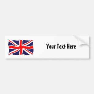 Adesivo Para Carro Bandeira de Union Jack - customizável com seu