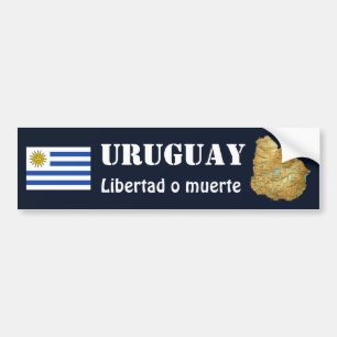 Adesivo Para Carro Bandeira de Uruguai + Autocolante no vidro