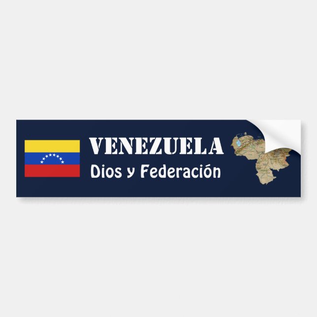 Adesivo Para Carro Bandeira de Venezuela + Autocolante no vidro (Frente)