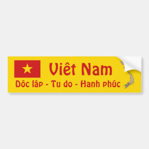 Adesivo Para Carro Bandeira de Vietnam + Autocolante no vidro