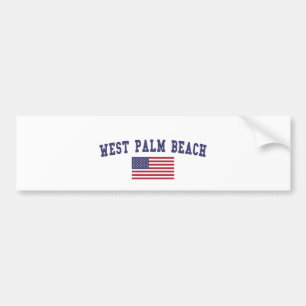 Adesivo Para Carro Bandeira de West Palm Beach E.U.
