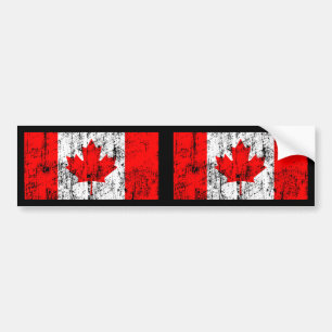 Adesivo Para Carro Bandeira desvanecida de Canadá