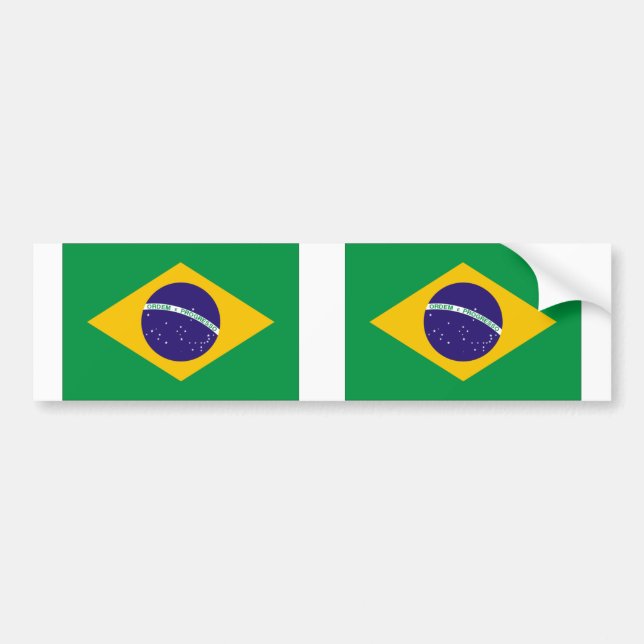 Adesivo Para Carro Bandeira do Brasil (Frente)