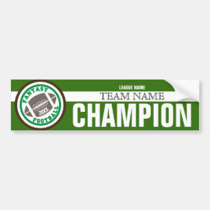 Adesivo Para Carro Bandeira do campeão do futebol da fantasia