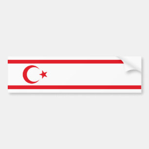 Adesivo Para Carro Bandeira do Chipre do Norte