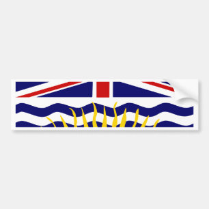 Adesivo Para Carro Bandeira do Columbia Britânica de Canadá