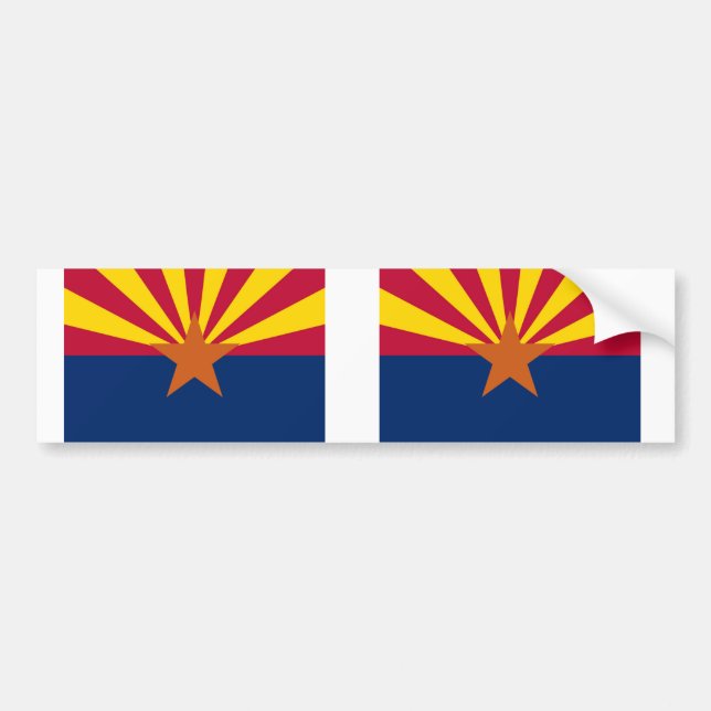 Adesivo Para Carro bandeira do Estado da arizona (Frente)