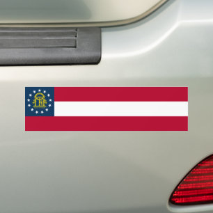 Adesivo Para Carro Bandeira do Estado da Geórgia