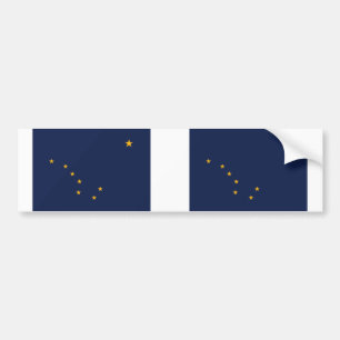 Adesivo Para Carro Bandeira do estado de Alaska