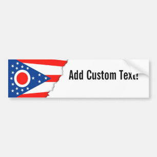 Adesivo Para Carro Bandeira do estado de bandeira de Ohio