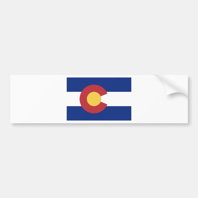 Adesivo Para Carro Bandeira do estado de Colorado (Frente)