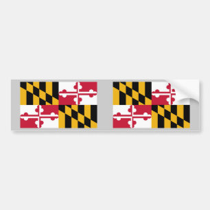Adesivo Para Carro Bandeira do estado de Maryland