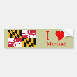 Adesivo Para Carro Bandeira do estado de Maryland