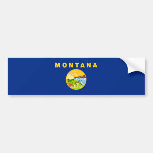 Adesivo Para Carro Bandeira do Estado de Montana