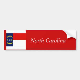 Adesivo Para Carro Bandeira do estado de North Carolina, North