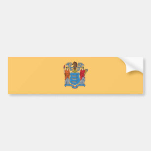 Adesivo Para Carro Bandeira do Estado de Nova Jersey