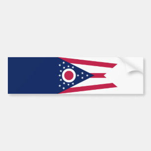 Adesivo Para Carro Bandeira do Estado de Ohio