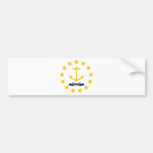 Adesivo Para Carro Bandeira do Estado de Rhode Island