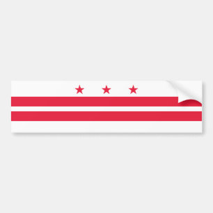 Adesivo Para Carro Bandeira do Estado de Washington DC