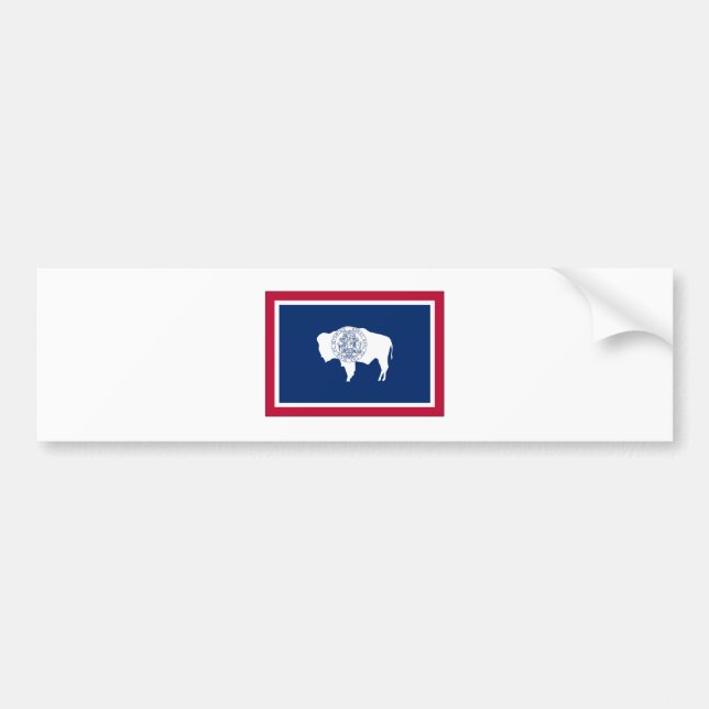 Adesivo Para Carro Bandeira do estado de Wyoming (Frente)
