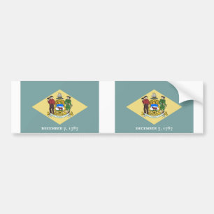 Adesivo Para Carro Bandeira do Estado Delaware