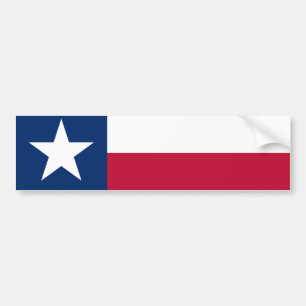 Adesivo Para Carro Bandeira do Estado Texano (Texas)