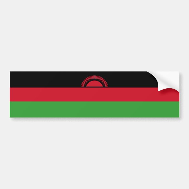 Adesivo Para Carro Bandeira do Malawi (Frente)