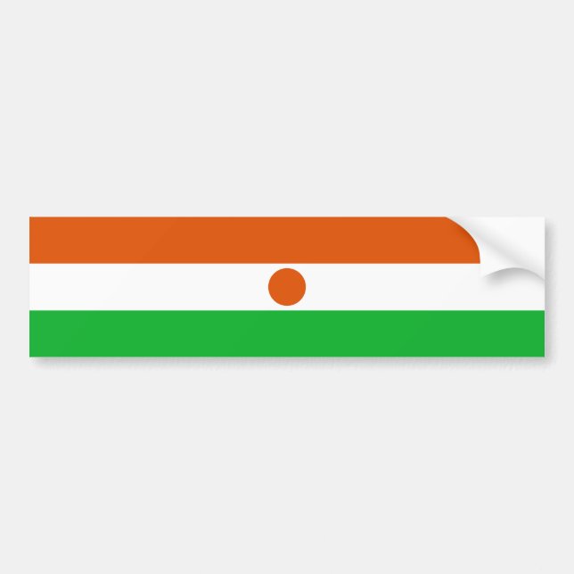 Adesivo Para Carro Bandeira do Níger (Frente)