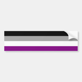 Adesivo Para Carro Bandeira do Orgulho Assexual