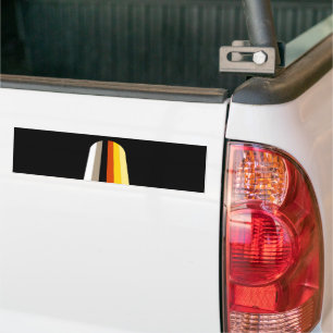 Adesivo Para Carro Bandeira do Orgulho de Cabelo Longo