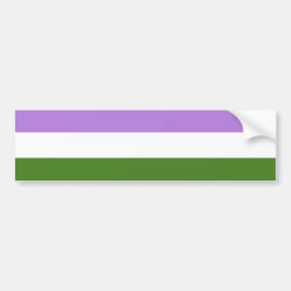 Adesivo Para Carro Bandeira do Orgulho Genderqueer
