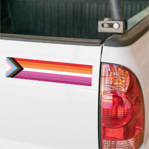Adesivo Para Carro Bandeira do Orgulho Lésbico